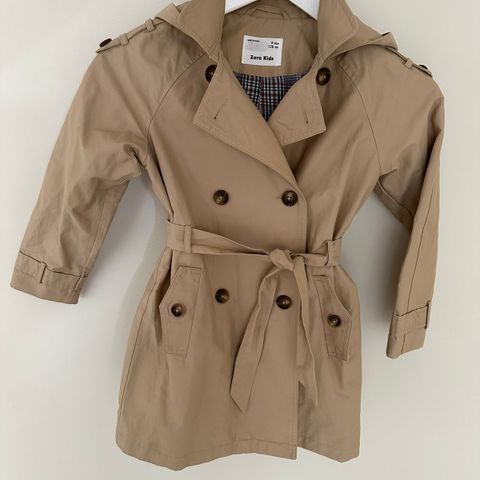 Trench coat, jakke, kåpe str.128