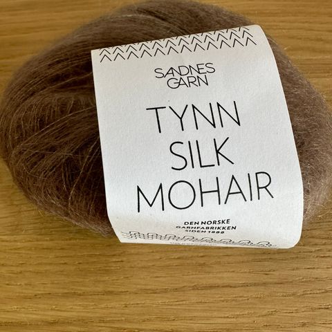 Garn - Tynn silk mohair - eikenøtt farge 3161 - 1183161 - Sandnes garn