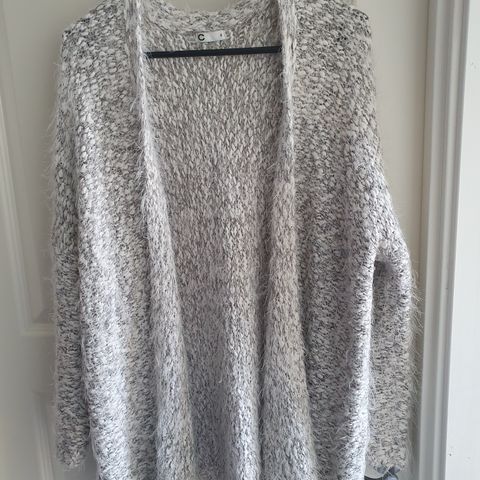 Gråmelert Cardigan, S