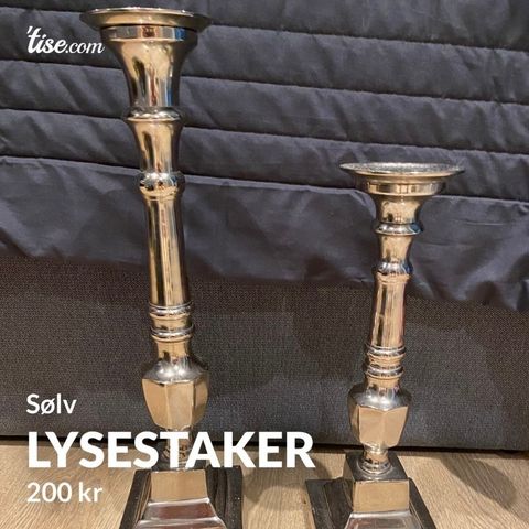 Lysestaker i sølv