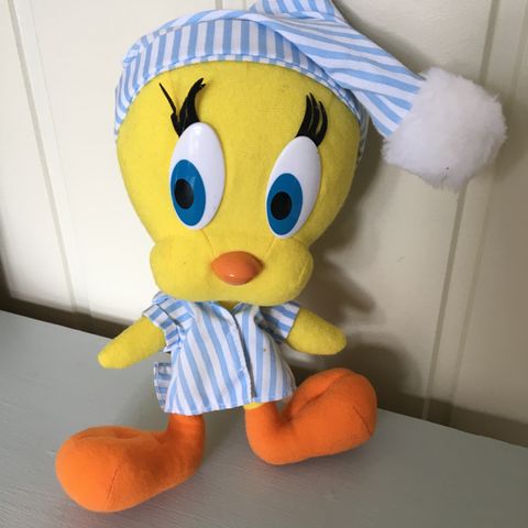 Vintage Looney Tunes bamse med pysjamas fra 1994