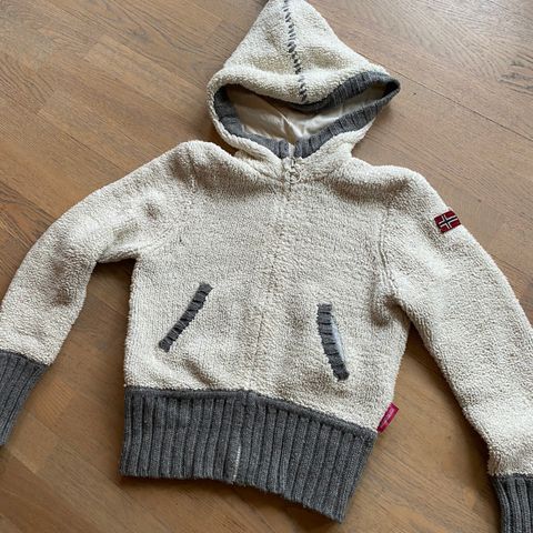 Napapijri fleece jakke. Str 12 år meget pent brukt