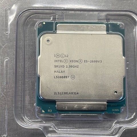 Intel Xeon E5 2699 v3 CPU - 18 kjerner