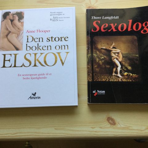 Bøker sexologi og Den store boken om ELSKOV