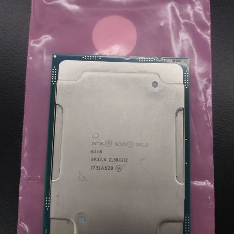 Intel Xeon Gold 6140 Prosessor CPU SR3AX 18 kjerner / 36 tråder