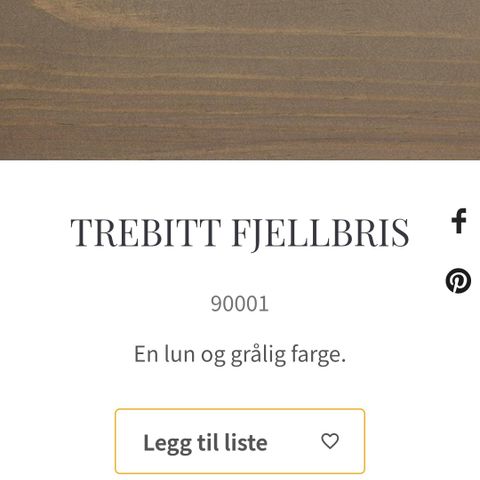 Terassebeis Fjellbris 6L