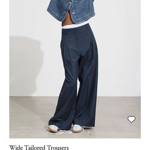 Wide tailored trousers fra &Other stories selges. Ny