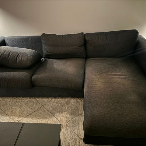 Trekk til VIMLE 3-seters sofa, med sjeselong - Tallmyra svart/grå