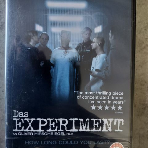 Das Experiment ( DVD) Ny i plast - 2001 - 100 kr inkl frakt