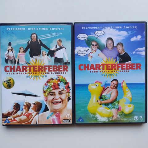 CHARTERFEBER sesong 1-3 DVD
