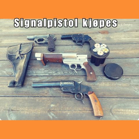 Signalpistoler og tilbehør kjøpes