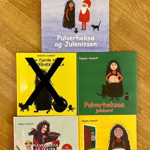 Barnebok ~ PULVERHEKSA bøker