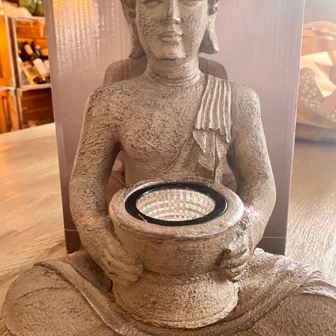 Solcelle lampe Buddha