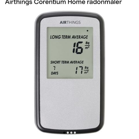 Radonmåler leies -Airthings Corentium Home