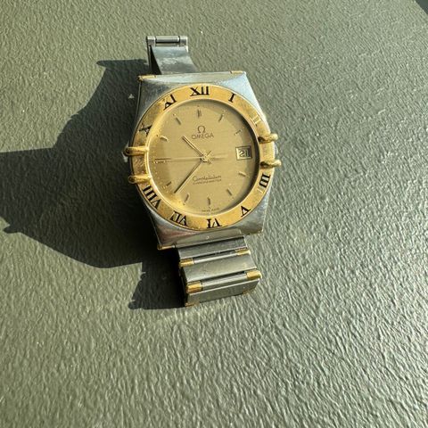 OMEGA Constellation Quartz stål og gult gull