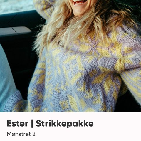 esther strikkepakke str L