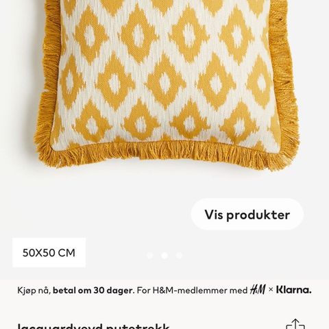 H&M putetrekk ny