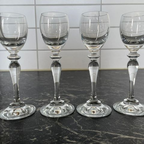 4Stk Elegante Snapsglass