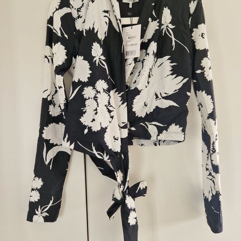 Helt ny Ganni Alameda Wrap Top bluse str 36