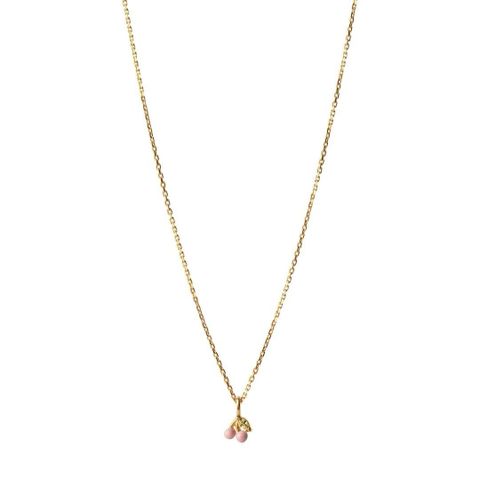 ENAMEL COPENHAGEN NECKLACE, CHERRY