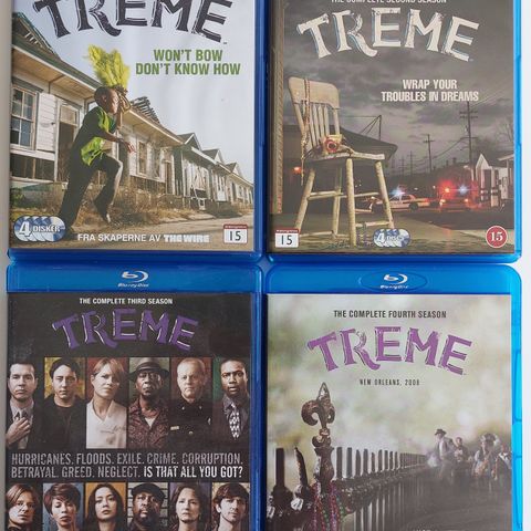 Alle 4 sesonger av "TREME" på Bluray