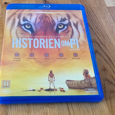 Historien om Pi på Blu-ray selges