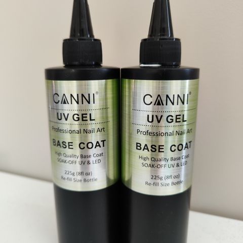 Canni Base Coat gelelakk – 225 g flasker