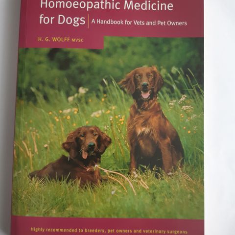 Homoeopathic Medicine For Dogs: A handbook for vets and pet owners