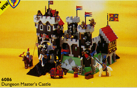 Vintage Lego Castle 6086 m/manual m/esken