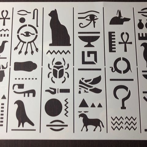 Stensiler hieroglyfer