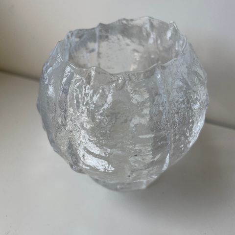 Randsfjord glass snowball telysholder