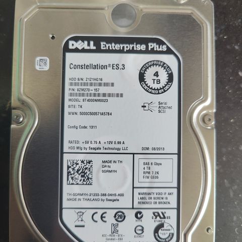 Harddisk 4 TB 3,5" SAS - Enterprise