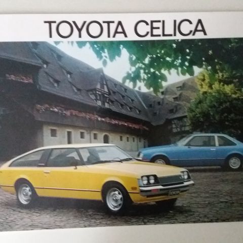 TOYOTA CELICA -brosjyre. (NORSK)