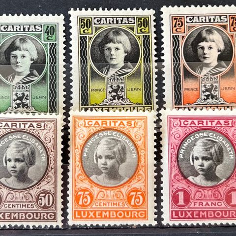 Luxembourg 1926-1927 Caritas postfrisk