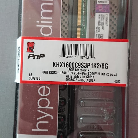 Kingston HyperX DDR3-1600 8GB