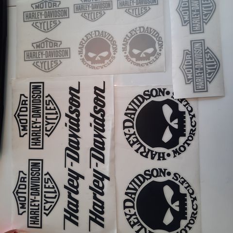 Harley Davidson klistremerker/logo