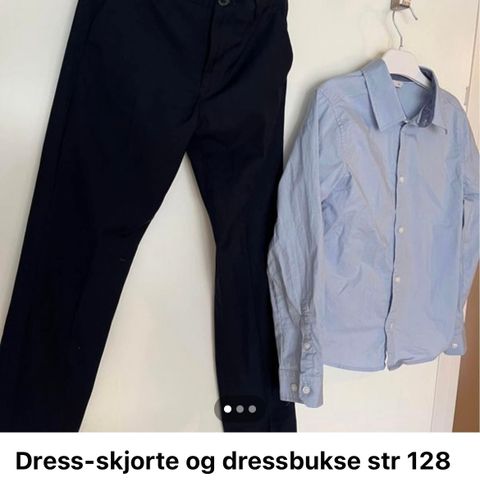 dressskjorte og dressbukse str 128