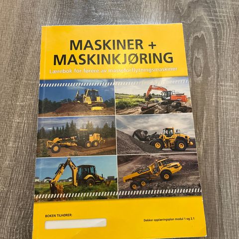 Maskiner + Maskinkjøring bok