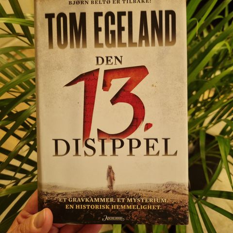 Den 13. disippel Av Tom Egeland. Innbundet!