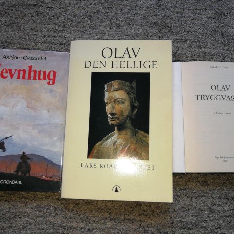 Bøker om vikingetiden- Olav den hellige, OlavTryggvason, Gudrød Veidekonge