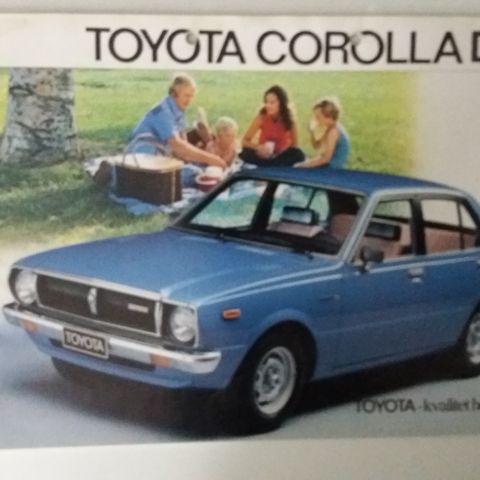 Toyota COROLLA DL -brosjyre. (NORSK)