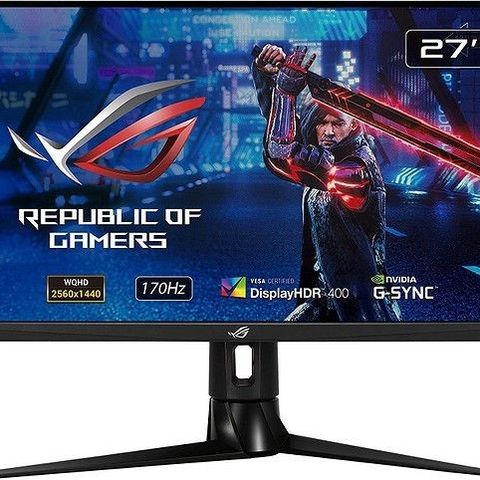 som ny Asus ROG Strix 27" Fast IPS|2560x1440|170Hz|1ms|HDR400|G-Sync