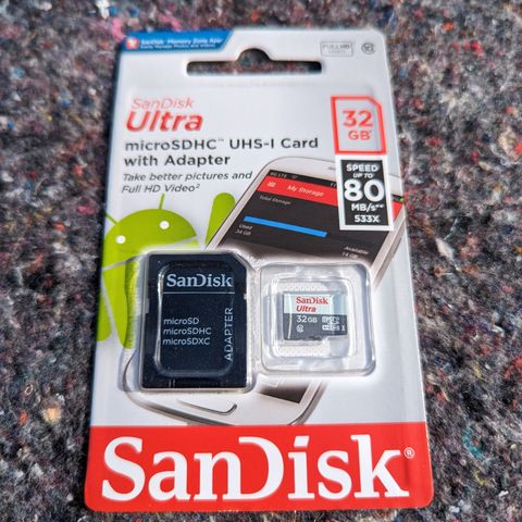 SanDisk Ultra microSDHC 32 GB, 80 MB/s