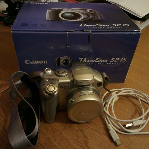 Canon PowerShot S2 IS Digitalt Kamera Olympus AF-1 Mini Analogt kompaktkamera