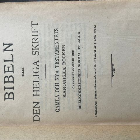 Svensk bibel fra 1916