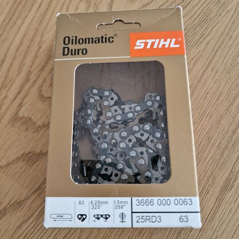 Stihl oilomatic chain 25rd3 63