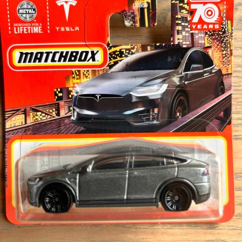 Matchbox Tesla model X - 70 years celebration