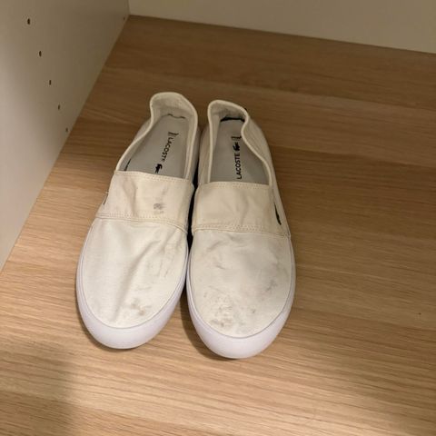 Lacoste Marice Canvas Slip-Ons Hvite