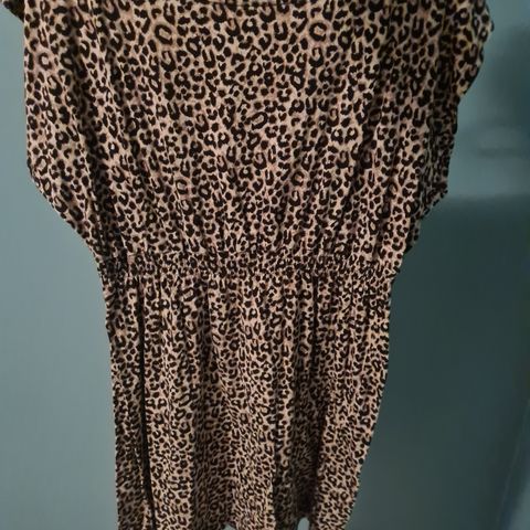 Leopard kjole str M