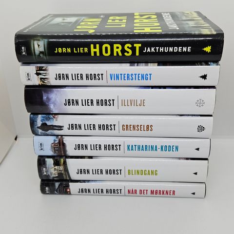 7 stk Jørn Lier Horst hardcover bøker